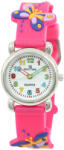 TIKO TIME karóra gyerekeknek, quartz, 3D figurás rózsaszín alapon lepkés szíj (7457-9)