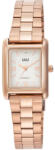 Q&Q női karóra, rózsaarany színű fémtok, rózsaarany színű fém karcsat, fehér színű számlap C69A-007PY (4214-3)