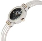 Cardy női ékszeróra, ezüst színű tok kő díszítéssel, ezüst színű fémcsat, fekete számlap, quartz szerkezet, cseppmentes vízállóság (2700-3)