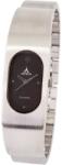 ASTRON 5132-1 divatos női karóra, ezüst színű fém tok, ezüst színű fémcsat, fekete számlap, keményített ásványüveg, quartz szerkezet, cseppmentes vízállóság (5132-1) - oranagykereskedes