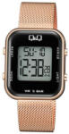 Q&Q női karóra, quartz, digitális, rózsaarany színű fémtok, rózsaarany színű acél karcsat, M207J013Y (4077-8)