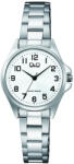 Q&Q női karóra, quartz, ezüst színű fémtok, fehér színű számlap, ezüst színű acél karcsat, C37A-005PY (4093-0)