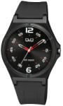 Q&Q férfi karóra, quartz, fekete színű műanyag szíj, fekete színű műanyag tok, fekete színű arab számos számlap, V04A-005VY (4098-3)