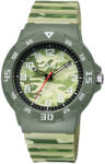 Q&Q férfi karóra, quartz, zöld színű műanyag tok, zöld színű terep mintás számlap, zöld színű terep mintás műanyag szíj, V02A-011VY (4080-4)