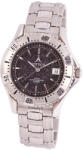 ASTRON 5002-1 férfi sportos karóra, ezüst színű nemesacél tok, ezüst színű nemesacél csat, fekete számlap, keményített ásványüveg, quartz szerkezet, 100 m (10 ATM) vízállóság (5002-1) - oranagykereskedes