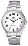 Q&Q férfi karóra, quartz, ezüst színű fémtok, ezüst színű acél karcsat, fehér arab számos számlap, C214J204Y (4178-5)