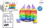 Mamido Set de construcție magnetic 290 piese Rainbow ULTRA XXL (MT1244) Jucarii de constructii magnetice