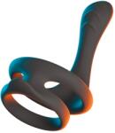 Erecto - pénisz- és heregyűrű (fekete) - sexshopcenter