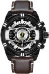 MEGIR Ceas MEGIR KA-38559 - Negru / Maro / Argintiu KP38559 Ceas