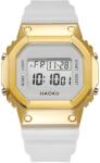 HARAHU Ceas Digitale din Silicon SQ-21626 - Alb/Auriu KP21626 Ceas