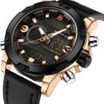 Naviforce Ceas NAVIFORCE GE-2837 - Negru/Auriu KP2837 Ceas