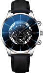 Geneva Ceas BR-23737 - Negru / Argintiu / Albastru KP23737 Ceas
