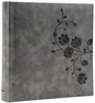  Fotóalbum 22x22 cm Könyvkötésű 200 Darab 10x15 cm-es Fotóhoz Szürke (AAE273)