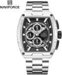 Naviforce Ceas NAVIFORCE TN-38585 - Argintie / Negru KP38585 Ceas