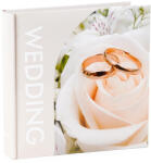  Esküvői Fotóalbum 22x22 cm Könyvkötésű 200 Darab 10x15 cm-es Fotóhoz Rózsa (AAE278)