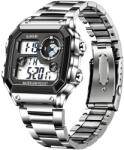 LIGE Ceas digital LIGE - Argintiu/Negru KP23706 Ceas