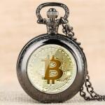 Bitcoin Ceas de buzunar Bitcoin - Negru KP5817 Ceas
