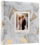  Esküvői Fotóalbum 21, 5x22 cm Könyvkötésű 200 Darab 10x15 cm-es Fotóhoz Szürke (AAE279)