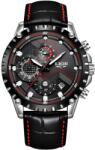 LIGE Ceas LIGE LU-4061 - Negru/Argintiu KP4061 Ceas