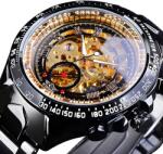 Winner Ceas pentru bărbați BO-14426 - Negru/Auriu KP14426 Ceas