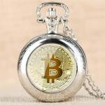 Bitcoin Ceas de buzunar Bitcoin - Argintiu KP5816 Ceas