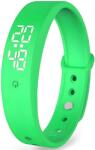 HARAHU Szilikonszíjas Karóra lázmérővel - Zöld KP22419