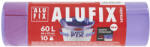 Alufix Szemeteszsák ALUFIX 60L Prémium Elastic FIX zárószalaggal Lila 10 darabos (MSEB6010UNI) - papir-bolt