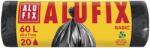 Alufix Szemeteszsák ALUFIX 60L 10 mikronos ECO fekete 20 darabos (XMS6020ECONNEW) - papir-bolt