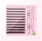  Műszempillafürt tincses készlet 10 soros 60D - MIX