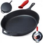 Vilde Gázüzemű öntöttvas serpenyő indukciós grill tűzrakóhely sütő tányér 30 cm (5904316471743)