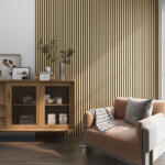 Wohnen Akusztikus fali panel 4db 120x60 cm világos tölgyfa hatású lamellás falburkolat dekorpanel - hazravalo - 55 400 Ft