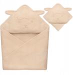 Lionelo kapucnis takaró 80 x 80 cm bézs (100% muśliny, termoregulacyjne właściwości)