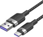 Vention USB-A 2.0/M -> USB-C/M, 2m, (fekete, 6A), kábel (CTOBH) - smartbyte