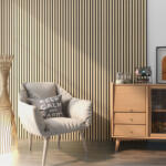 Wohnen Akusztikus fali panel 12db 120x60 cm világos tölgyfa hatású lamellás falburkolat dekorpanel - hazravalo - 161 000 Ft