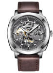 BENYAR Ceas mecanic automatic Benyar Skeleton Curea din piele naturala Ceas