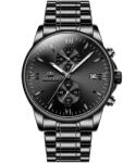 OLEVS Ceas barbatesc Olevs Quartz Analog Negru Otel Data Ceas
