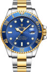 Tevise Ceas de mana barbatesc Tevise Mecanic Automatic Luxury Elegant Fashion Analog Argintiu Albastru Ceas