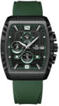 Naviforce Ceas barbatesc Naviforce Sport Casual Quartz Analog Silicon Cronograf Verde Ceas