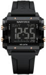 Naviforce Ceas Dama Naviforce 7101 Negru - Digital Sport Casual, Afisaj LED, Rezistent la Apa 3ATM Ceas