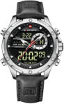 Naviforce Ceas barbati Naviforce Cronograf Casual Analog Digital Quartz Piele Negru Ceas