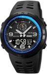 Skmei Ceas barbatesc de mana Skmei Sport Fashion Casual Digital Dual Display Multifunctional Negru Albastru Ceas