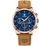 Poedagar Ceas barbatesc Poedagar Quartz Indici luminosi Piele Analog Business Maro Ceas