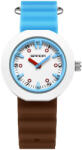 SANDA Ceas Copii Sanda 9108 Albastru-Cafea , Design Fashion, Analog, Rezistent la Apa 3ATM Ceas