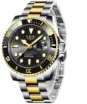 LIGE Ceas barbatesc de mana Lige, Business, Quartz, Casual, Elegant, Calendar, Indici luminosi, Analog Ceas