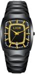 LIGE Ceas Dama Lige 89189 Auriu-Negru , Design Fashion, Functii Multiple, AfiE aj Luminos, Rezistent la Apa 3ATM Ceas