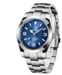 BENYAR Ceas barbati Benyar Mecanic Automatic Analog Otel Business Argintiu Albastru Ceas