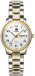 OLEVS Ceas dama Olevs Elegant Argintiu Quartz Analog Data Ceas