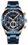 Curren Kék színű férfi karóra, kék számlappal, Chronograp 8355