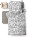 douceur d'intérieur Szürke egyszemélyes pamut paplanhuzat 140x200 cm Botania - douceur d'intérieur