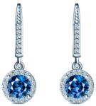 SAVICKI Cercei This is Love: aur alb, diamante albastre de laborator, diamante de laborator - savicki - 10 657,00 RON